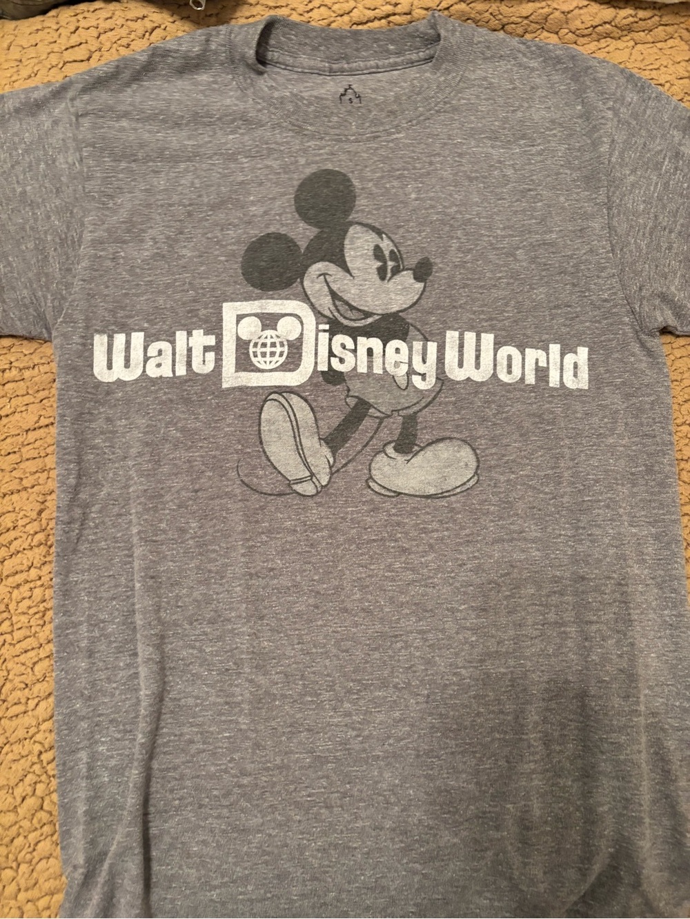Hanes Gray Disney Mickey Graphic Tee S